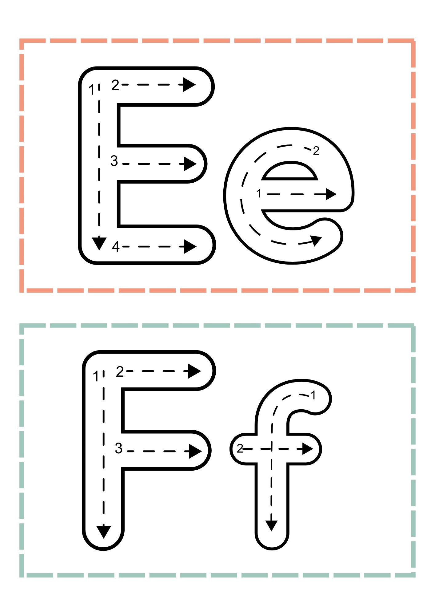 Letters leren schrijven