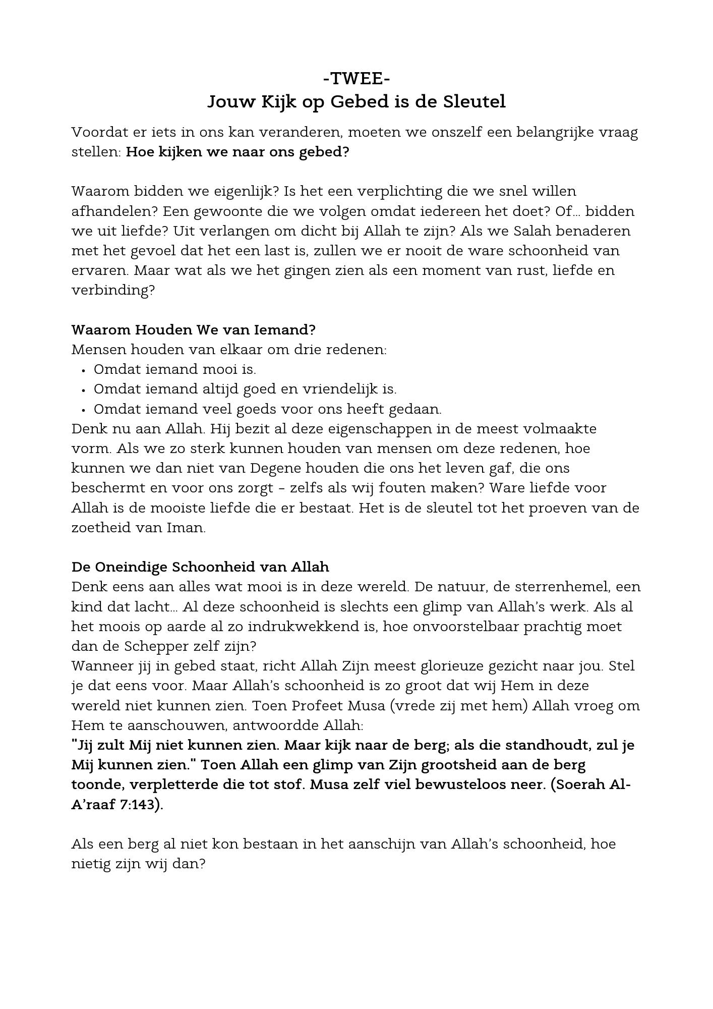 De ware schoonheid van het Gebed: ervaar het in elke Salah
