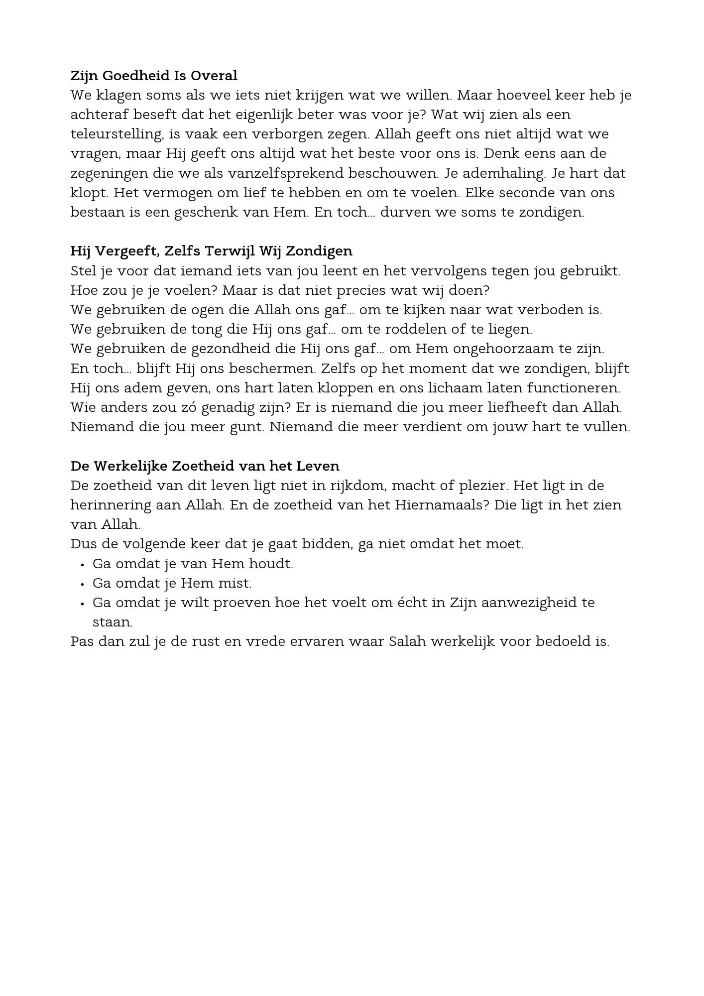 De ware schoonheid van het Gebed: ervaar het in elke Salah
