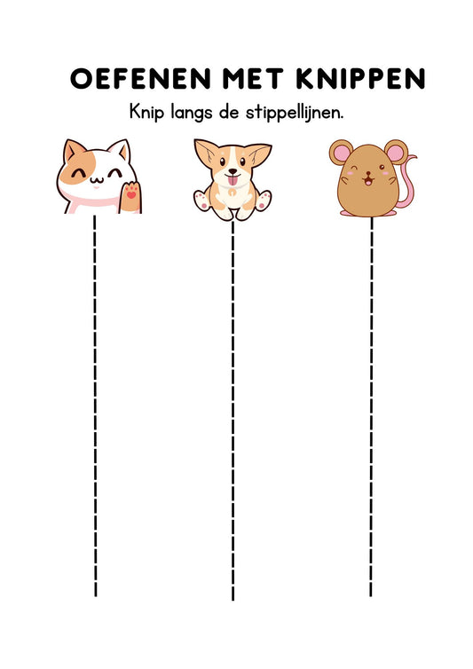 Oefenen met knippen