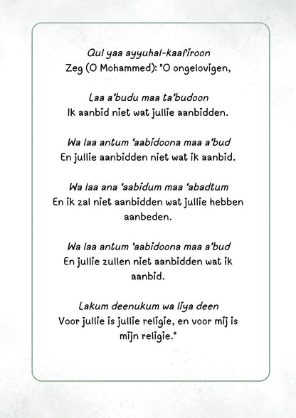 Alles-in-één Islam Bundel: Soera's, Verhalen, Salaat en Dua's