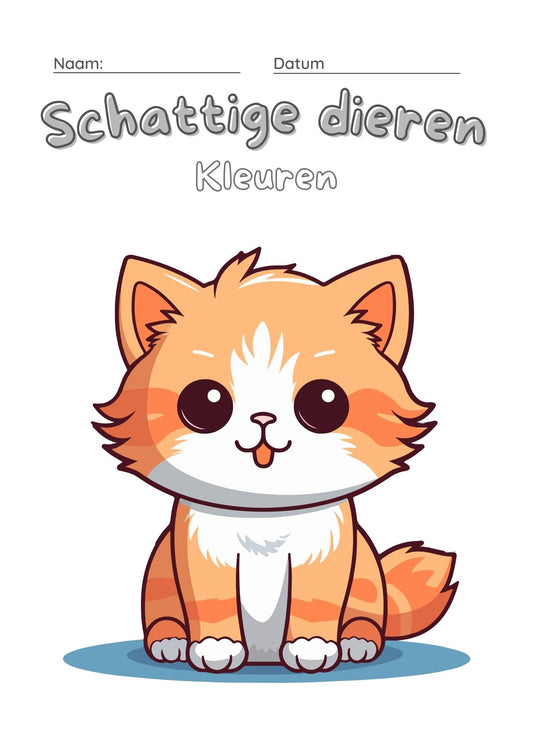 Kleurboek schattige dieren