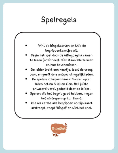 Islamitisch Bingo Spel