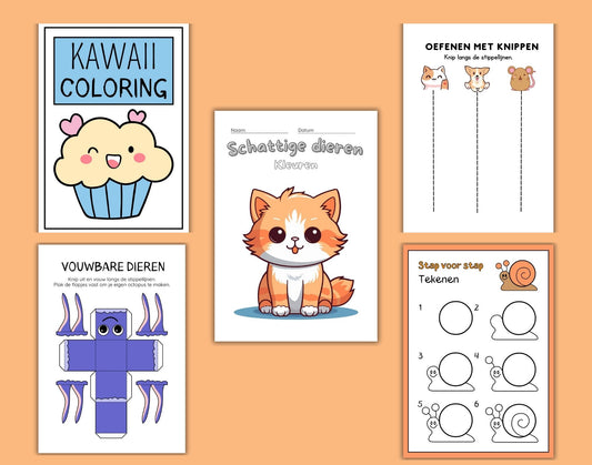 Creatieve Kids Bundel: Knippen, Vouwen & Kleuren